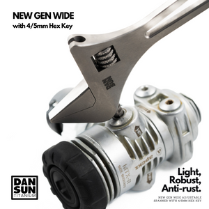 "HEX WIDE" Titanium Adjustable Spanner image 0