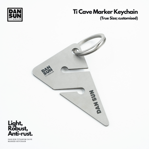Titanium Cave Marker Keychain (True Size;1pc) image 0