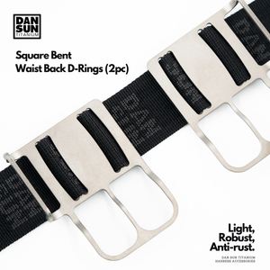 Square Bent Waist Back D-Rings (2pc) image 2