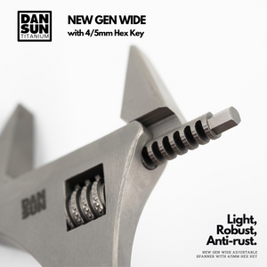 "HEX WIDE" Titanium Adjustable Spanner image 5