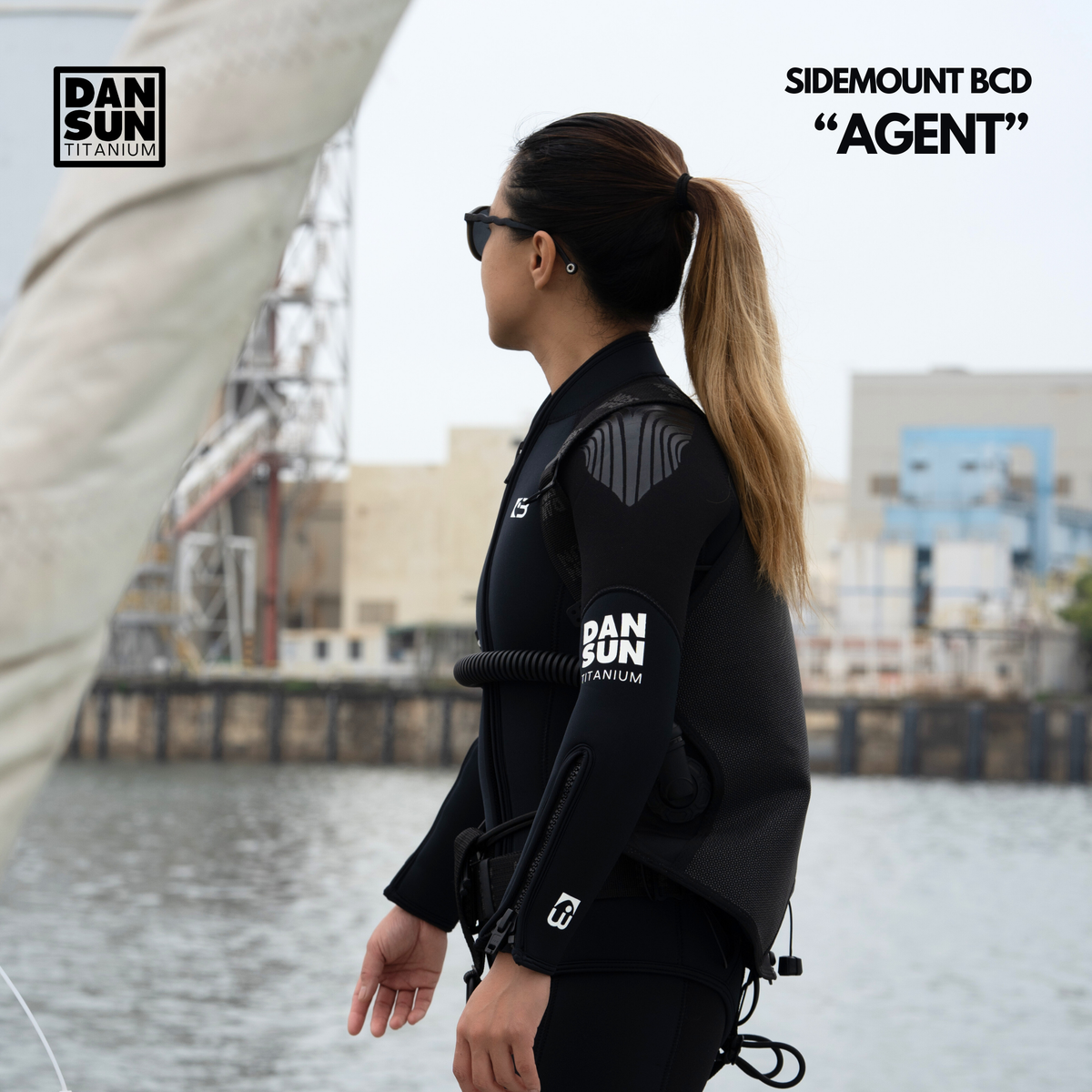TITANIUM "AGENT" SIDEMOUNT BCD image 1