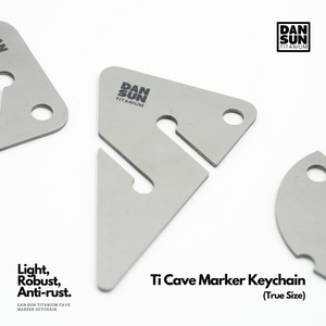 Titanium Cave Marker Keychain (True Size;1pc) image 5