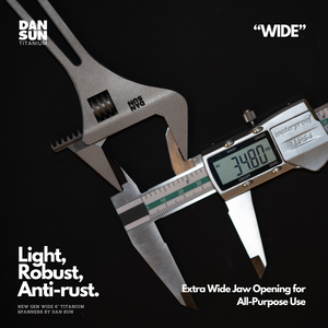 "WIDE" Titanium Adjustable Spanner image 2