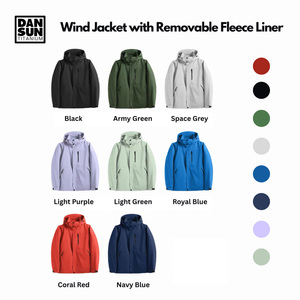 Wind Jacket with Removable Fleece Liner image 2