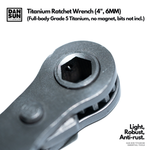 Titanium Ratchet Wrench 4" (6MM) image 4