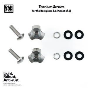 Titanium Screws for BCD Backplates (Set of 2) image 1