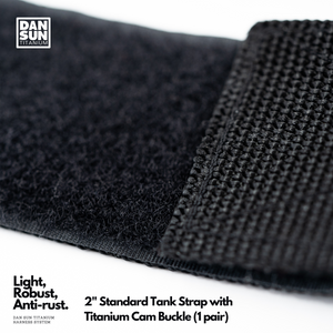 2" Tank Strap with Titanium Cam Buckle (1 pair) image 3