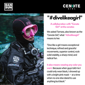 "#divelikeagirl" Crop-top T-shirt image 1