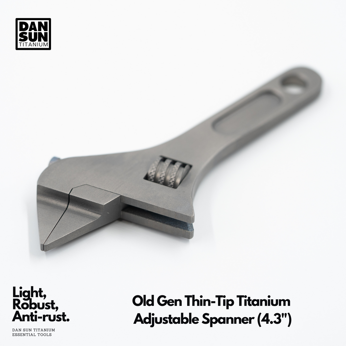 Titanium Thin-Tip Adjustable Spanner image 0