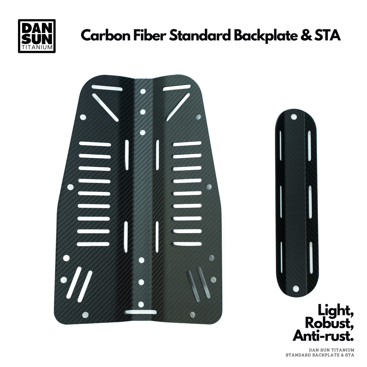 Carbon Fiber Standard Backplate Set