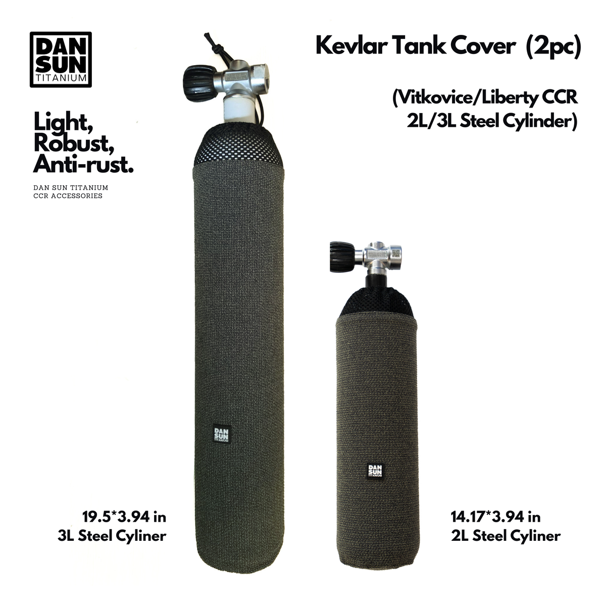 Kevlar CCR Tank Cover (1 pair)