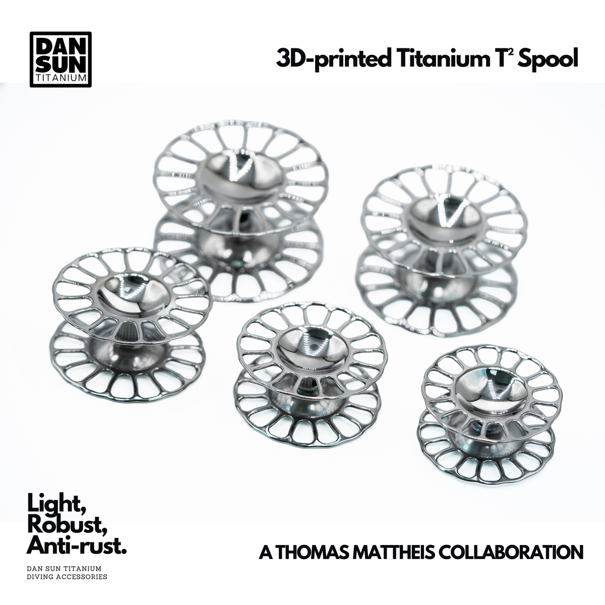 3D-Printed Titanium T² Spool