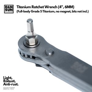 Titanium Ratchet Wrench 4" (6MM) image 0