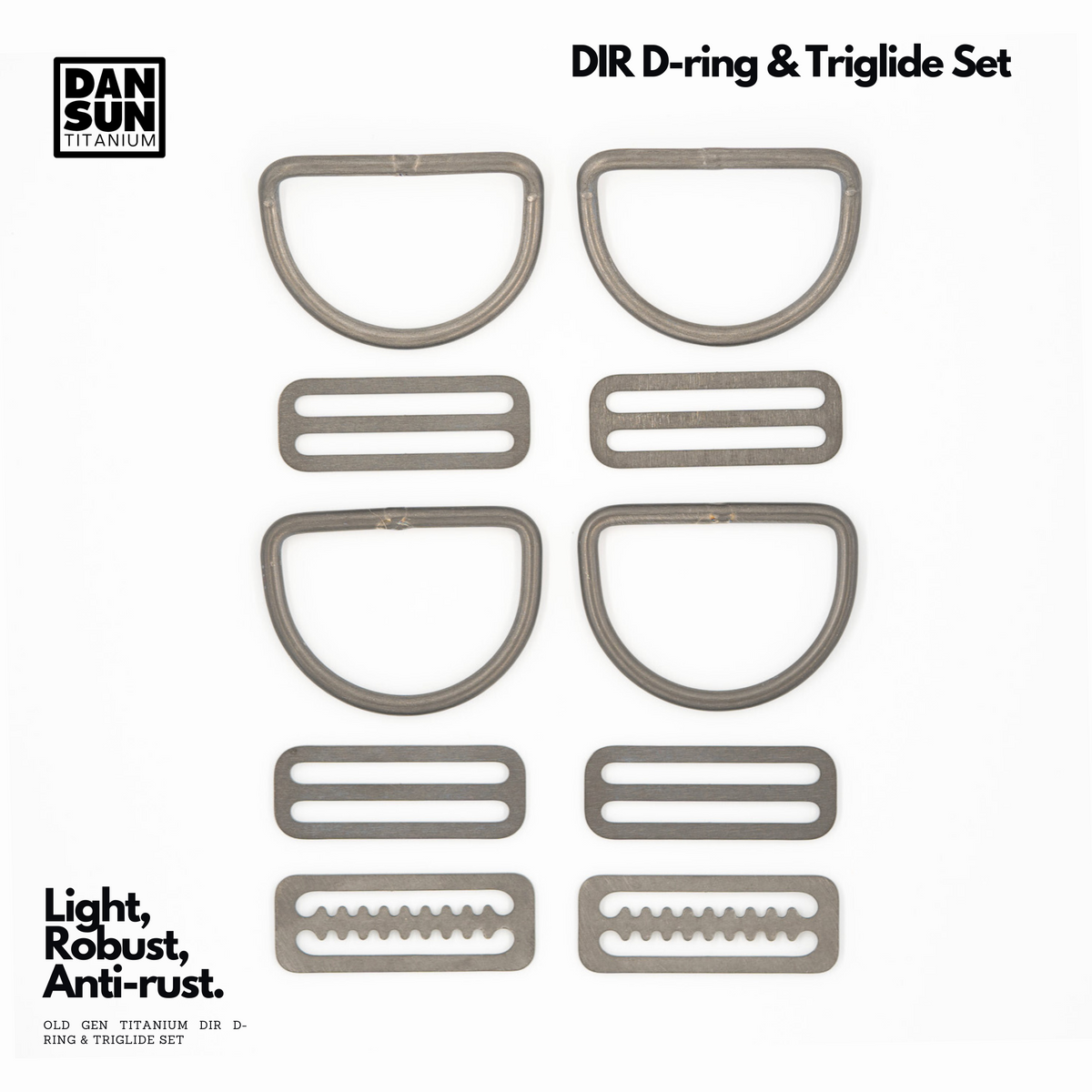 DIR D-ring & Tri-glide Set (10pc) image 0