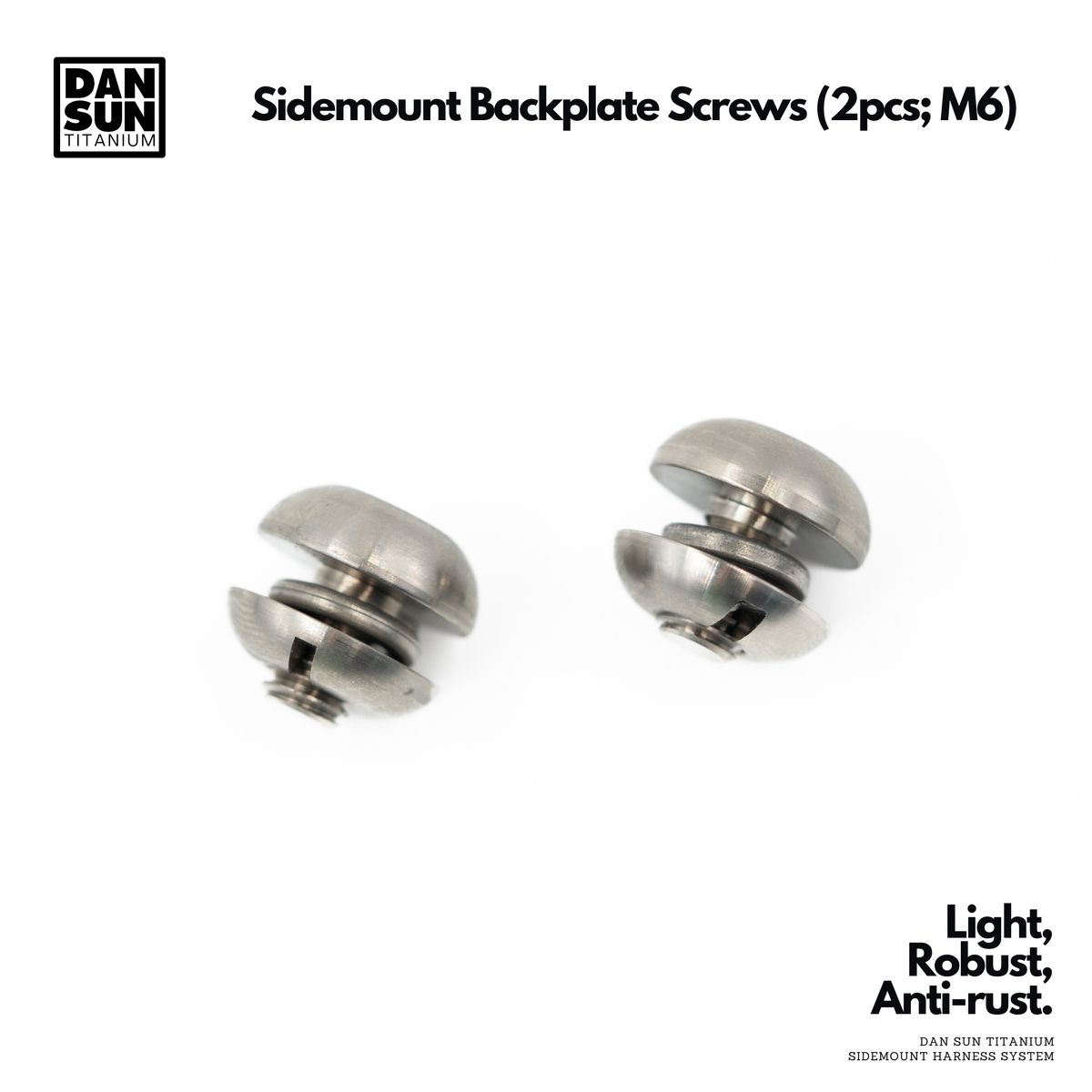 Sidemount Backplate Screws (2pcs) - Sidemount Harness System image 0