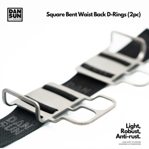 Square Bent Waist Back D-Rings (2pc) image 1
