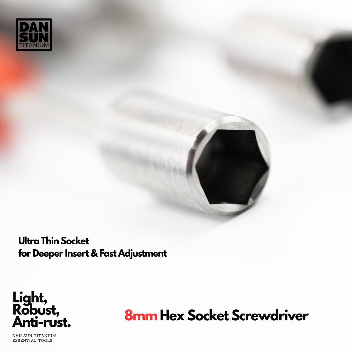 8mm Titanium Hex Socket Screwdriver image 3