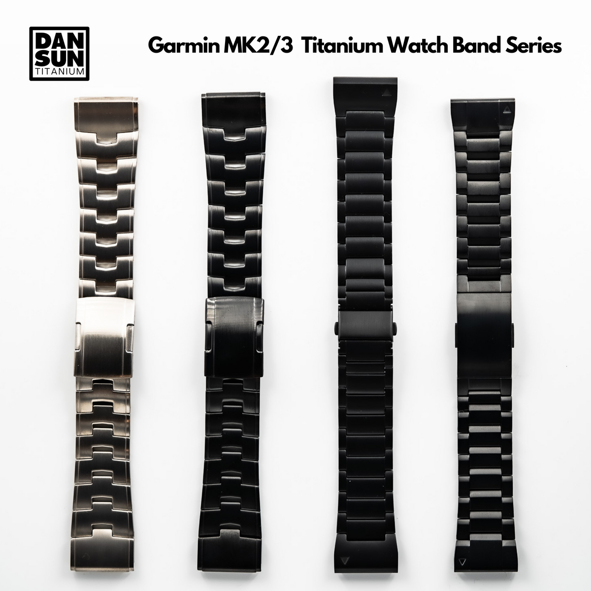 Top Class Garmin MK2/3 DLC Coating Titanium Watch Band image 8