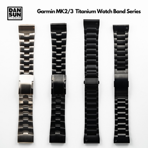Top Class Garmin MK2/3 DLC Coating Titanium Watch Band image 8