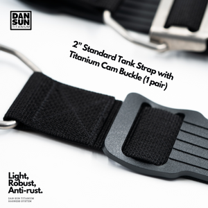 2" Tank Strap with Titanium Cam Buckle (1 pair) image 2