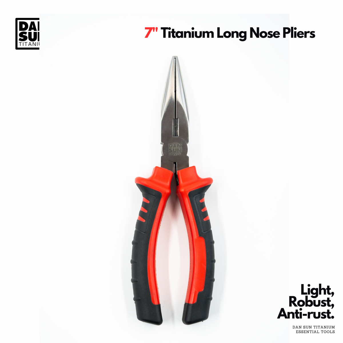 7" Titanium Long Nose Pliers image 2