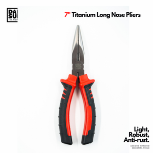 7" Titanium Long Nose Pliers image 2