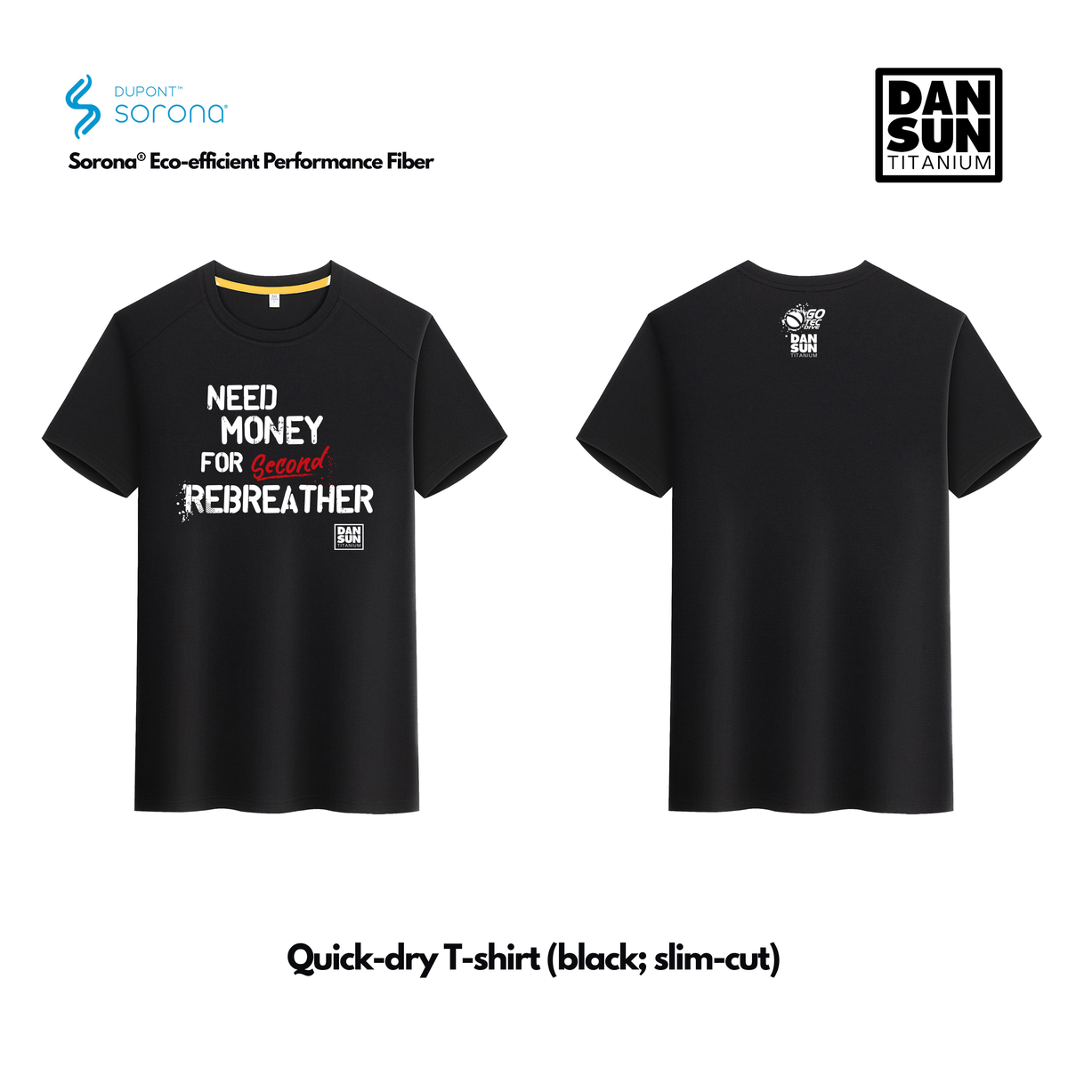 "Need Money For Rebreather" Quick-dry Tshirt (Sorona® Fabric) image 1