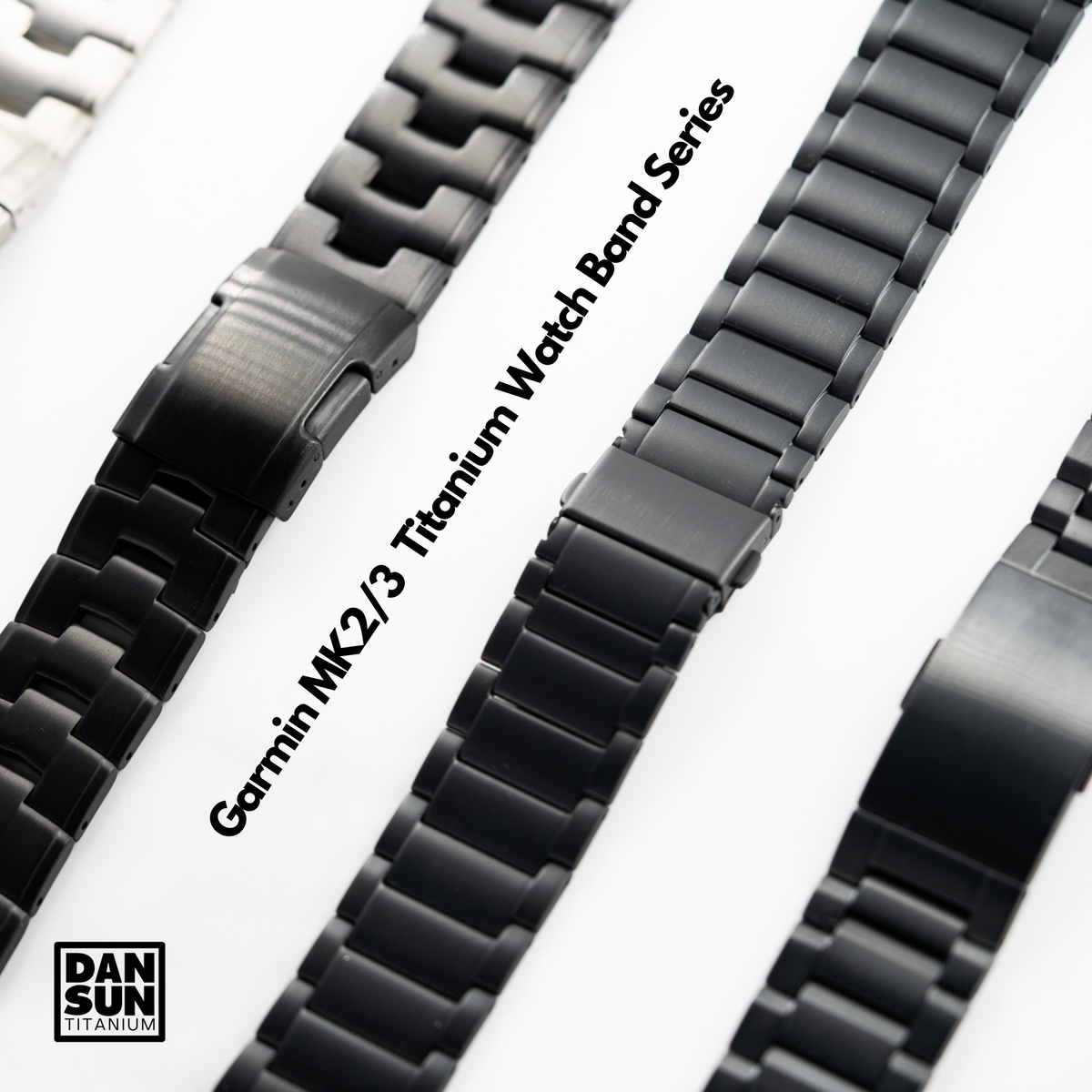 Top Class Garmin MK2/3 DLC Coating Titanium Watch Band image 9