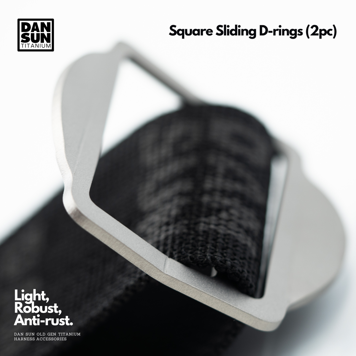 Square Sliding D-rings (2pc) image 4