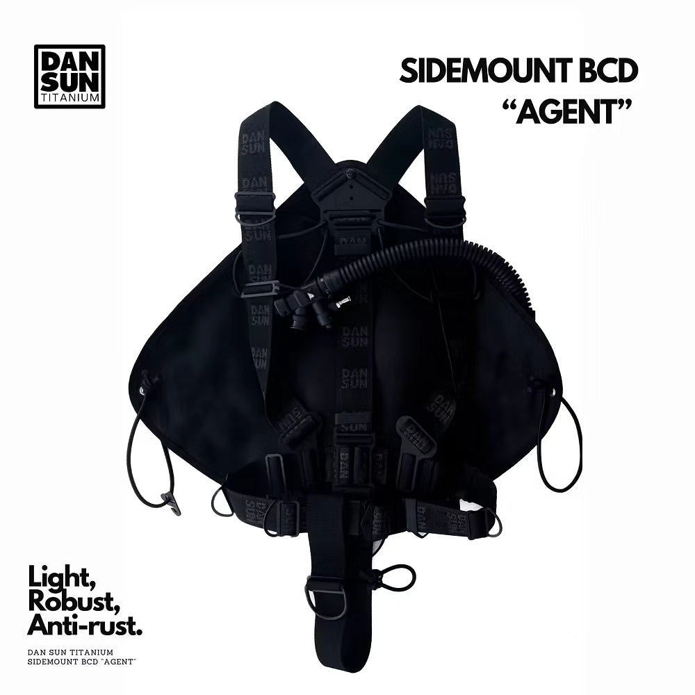 TITANIUM "AGENT" SIDEMOUNT BCD image 4