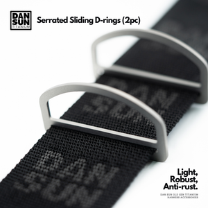 Serrated Sliding D-rings (2pc) image 2