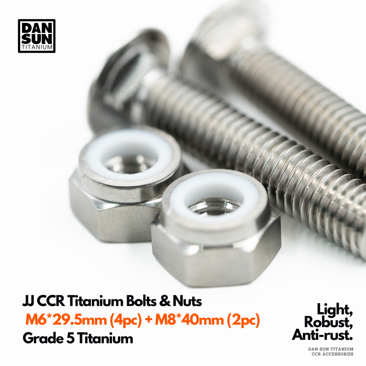 JJ CCR Titanium Screw Set (Bolts & Nuts) image 2