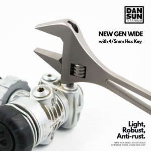 "HEX WIDE" Titanium Adjustable Spanner image 2