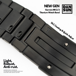 Top Class Garmin MK2/3 DLC Coating Titanium Watch Band image 4