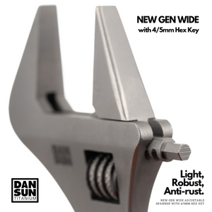 "HEX WIDE" Titanium Adjustable Spanner image 4