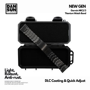 Top Class Garmin MK2/3 DLC Coating Titanium Watch Band image 2