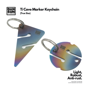 Titanium Cave Marker Keychain (True Size;1pc) image 3