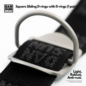 Square Sliding D-rings (2pc) image 1