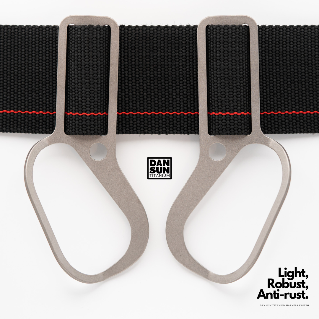 Curved Waist Back D-Rings (2pc) - Sidemount Harness System image 2