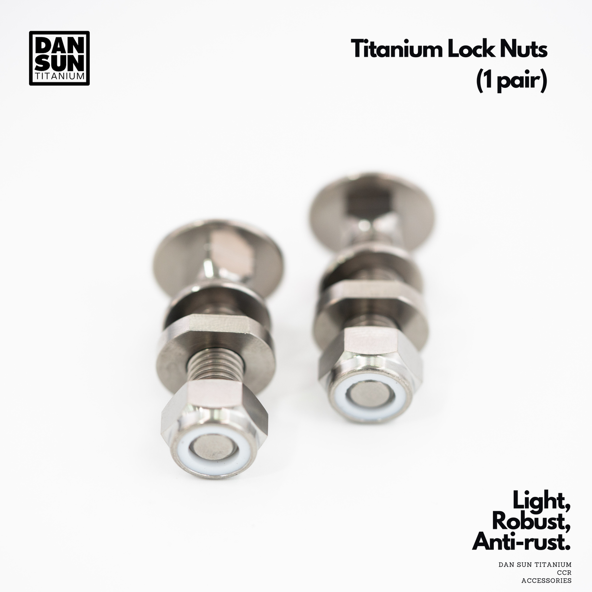 Titanium Wing Nuts for CCR Backplates (1 pair) image 1