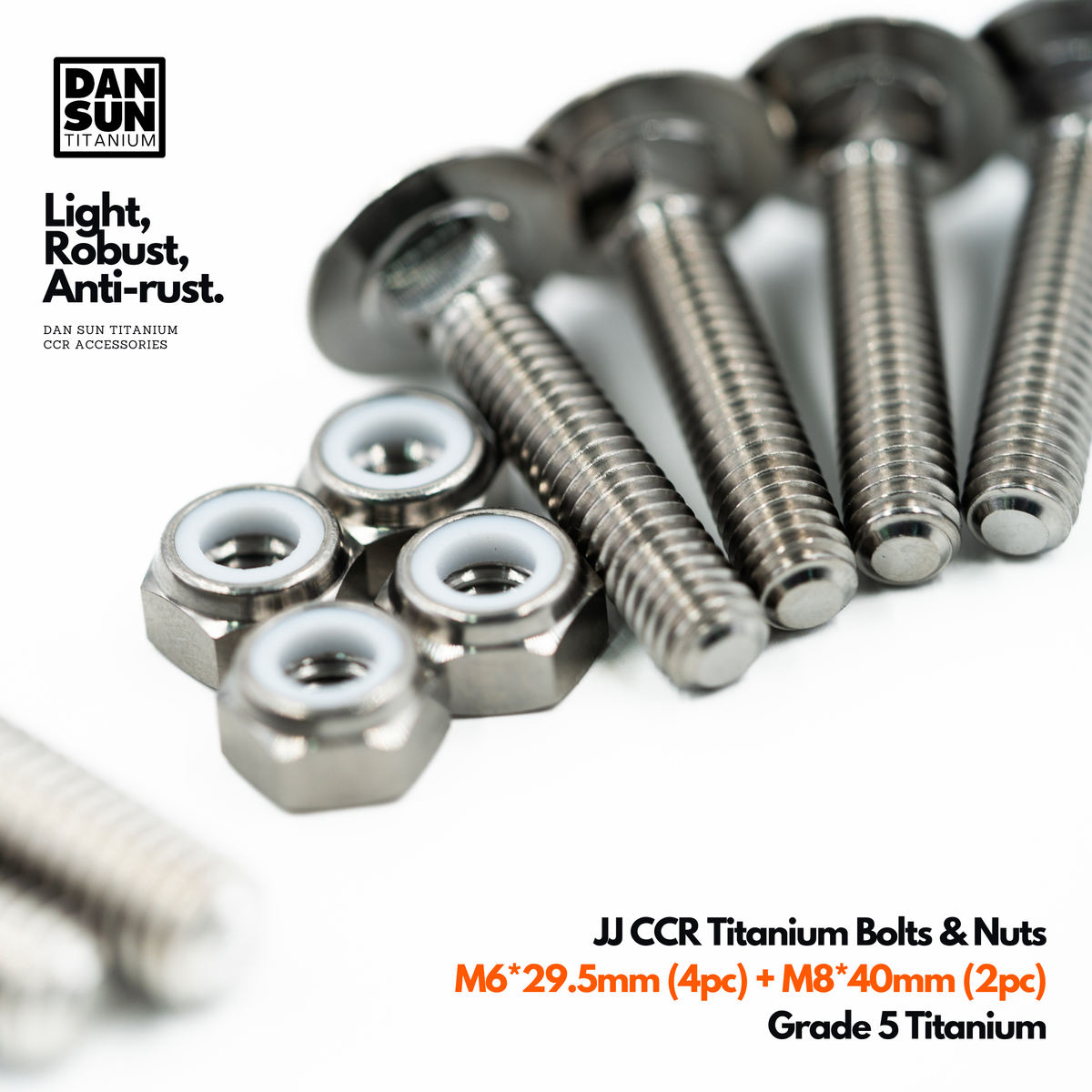JJ CCR Titanium Screw Set (Bolts & Nuts) image 1