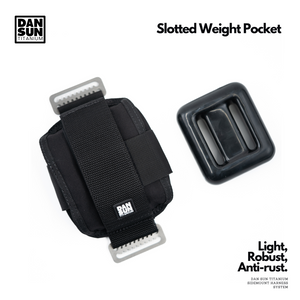 Slotted Weight Pocket (1pc) - Sidemount Harness System image 1