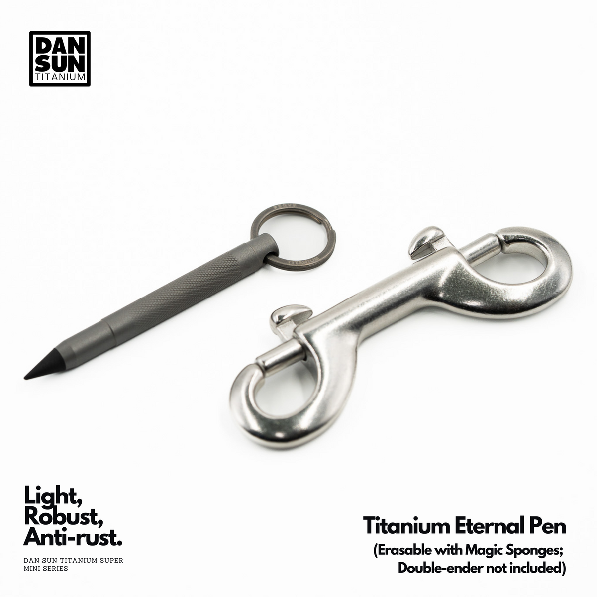 3" Short Titanium Eternal Pen image 1