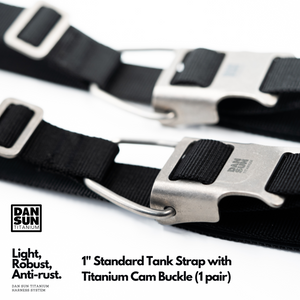 1" Tank Strap with Titanium Cam Buckle (1 pair) image 3