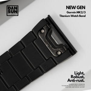 Top Class Garmin MK2/3 DLC Coating Titanium Watch Band image 7