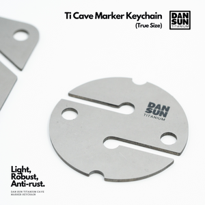 Titanium Cave Marker Keychain (True Size;1pc) image 6