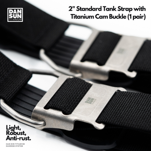 2" Tank Strap with Titanium Cam Buckle (1 pair) image 1