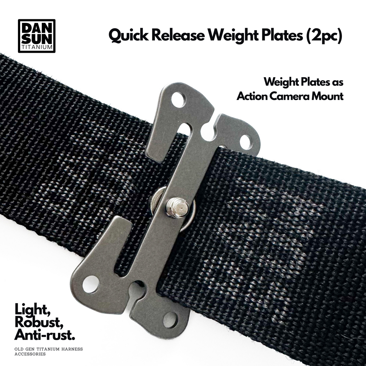 Quick Release Weight Plates (2pc) - Sidemount Harness System image 6