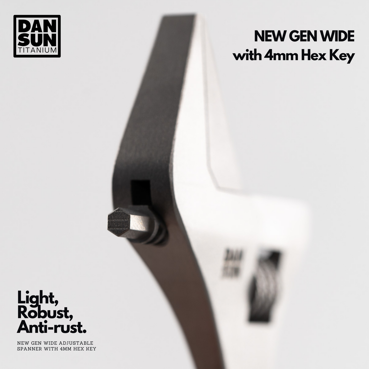 "WIDE" Titanium Adjustable Spanner image 12