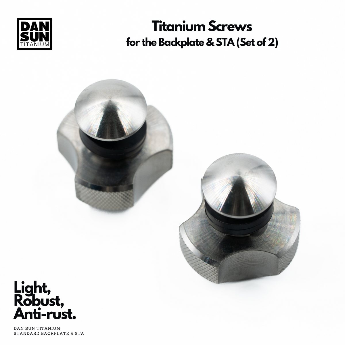 Titanium Screws for BCD Backplates (Set of 2) image 3